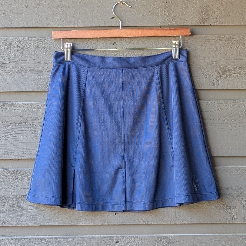 VTG 90s K-Swiss Navy Blue Lightweight Tennis Skirt Size 10 Pickleball Golf Prep